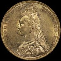 1892 Melbourne Jubilee Head Sovereign good EF
