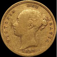 1883 Sydney Young Head Half Sovereign good Fine