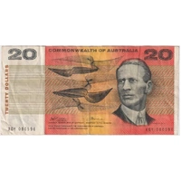 1972 $20 Note Commonwealth of Australia Phillips/Wheeler XGY Last Prefix R404L Very Fine
