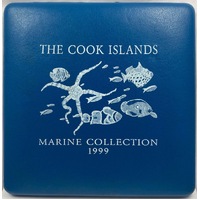 Cook Islands 1999 Silver 5 Coin Set Marine Collection