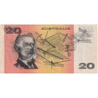 1976 $20 Note Knight/Wheeler Wet Ink Transfer Error R406A good VF