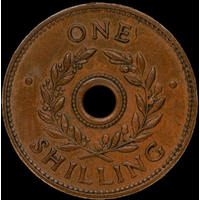 1942 One Shilling Internment Token good VF