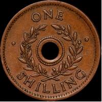 1942 One Shilling Internment Token Very Fine