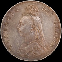 1887 Silver Florin Victoria S#3925 Uncirculated