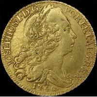 Brazil 1760-R Gold 6400 Reis KM# 172.2 Very Fine