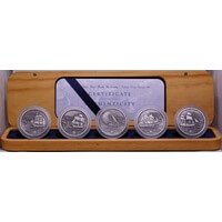Cook Islands Silver Five Coin Set The Ships That Made Australia