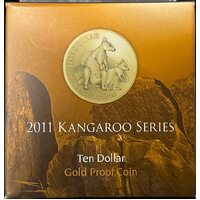 2011 Ten Dollar Gold Proof Coin Kangaroo
