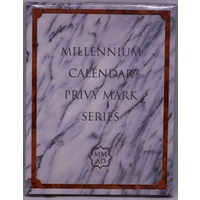 2000 Silver 1 Ounce Kookaburra 12 Coin Set Millennium Calendar Privy Marks