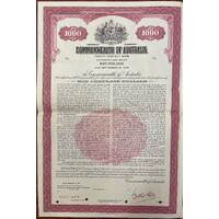 Australia 1959 1000 Dollar Unissued Commonwealth Treasury Bond