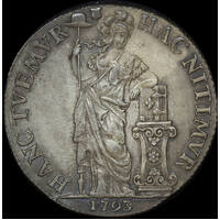 Netherlands (Utrecht) 1793 Silver Three Guilder KM#117 good EF