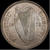 Ireland (Republic) 1928 Silver Half Crown KM#8 PCGS MS64