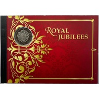 2013 50 Cent Coin in Stamp Book - Royal Jubilees