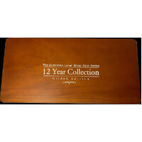 1999-2010 Silver Lunar 12 Coin Gilded Edition Set