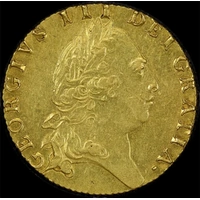 1793 Gold Spade Guinea George III S# 3729 about Unc