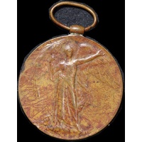 Australia WWI Victory Medal Private AEB Fender 4th Battalion KIA France 1916