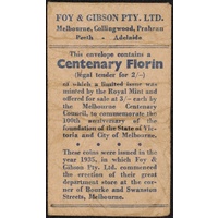 1934/5 Foy & Gibson Paper Bag (Melbourne) Very Fine