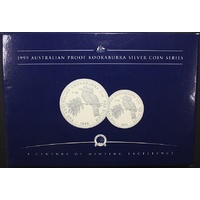 1999 Silver Kookaburra Two Coin Proof Set