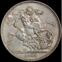 1888 Silver Crown Victoria S#3921 good EF