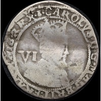 1625 Silver 6 Shillings Charles I S#SC 16S-005 Fine