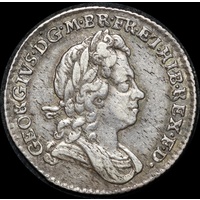 1723 Silver Sixpence George I S#3652 Very Fine