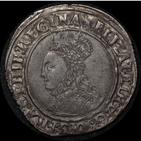 1558 ~ 1603 Silver Shilling Elizabeth I S#2555 Very Fine