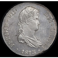 Peru 1813 Silver 8 Reales KM# 117.1 PCGS MS63