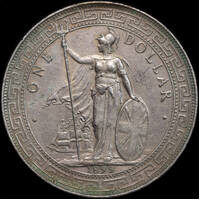 Great Britain 1899-B Silver Trade Dollar KM# T5 good VF