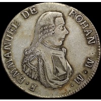 Malta 1796 Silver 2 Scudi Dav# 1610 good VF