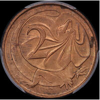 1968 Two Cents No SD Designer's Initials PCGS MS64RD