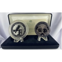 1998 Silver Two Ounce Unc Coin And Medal Set Perth Coin Fair