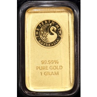 Perth Mint Fine Gold 1 gram Minted Ingot