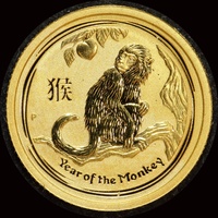 2016 Gold Lunar Twentieth Ounce Specimen Coin Monkey