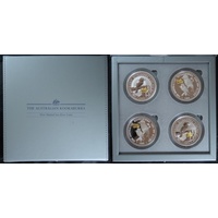 1998 Silver 2oz Kooka Sovereign Privy Mark Set Of Four
