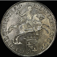Netherlands (Utrecht) 1792 Silver 1/2 Rider Delm# 1055 about Unc