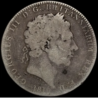 1819 LIX Silver Crown George III S#3787 Very Good