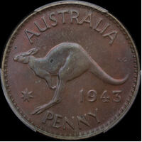 1943 Perth Proof Penny PCGS PR63BN