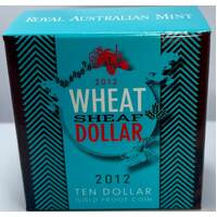 2012 Ten Dollar Gold Proof Coin Wheat Sheaf