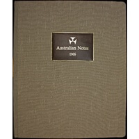 Australia 1966 Complete Type I Specimen Banknote Set In Presentation Folder (10 Notes, $1 - $20, Inc $5)
