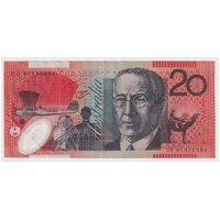 1994 $20 Note Fraser/Evans R416a good VF - Radar Serial CG 95 432234
