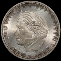 German Federal Republic 1970 Silver 5 Marks KM#127 Uncirculated