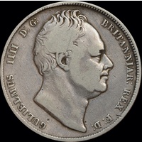 1836 Silver Half Crown William IV S#3834 good Fine