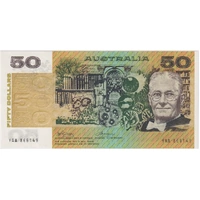 1974 R505F $50 Note YAA First Prefix Phillips/Wheeler about Uncirculated