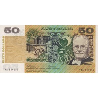 1974 $50 Note YAA First Prefix Phillips/Wheeler R505F Extremely Fine