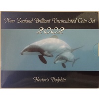 New Zealand 2002 Uncirculated Coin Set Hector's Dolphin