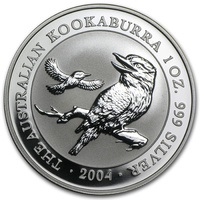 2004 Silver One Ounce Unc Coin Kookaburra