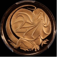 Australia 1966 Proof 2 Cents PCGS PR 69DCAM