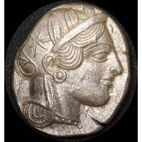 Ancient Greece (Attica) Athens Silver Tetradrachm 454-404 BC BC Owl EF