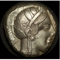 Ancient Greece (Attica, Athens) 454 ~ 404BC Silver Tetradrachm Kroll#8 Extremely Fine