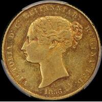 1856 Sydney Mint Type I Half Sovereign good EF (PCGS AU55)
