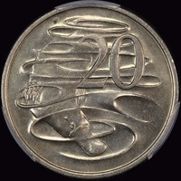 Australia 1968 20 Cents Gem Unc (PCGS MS 65)